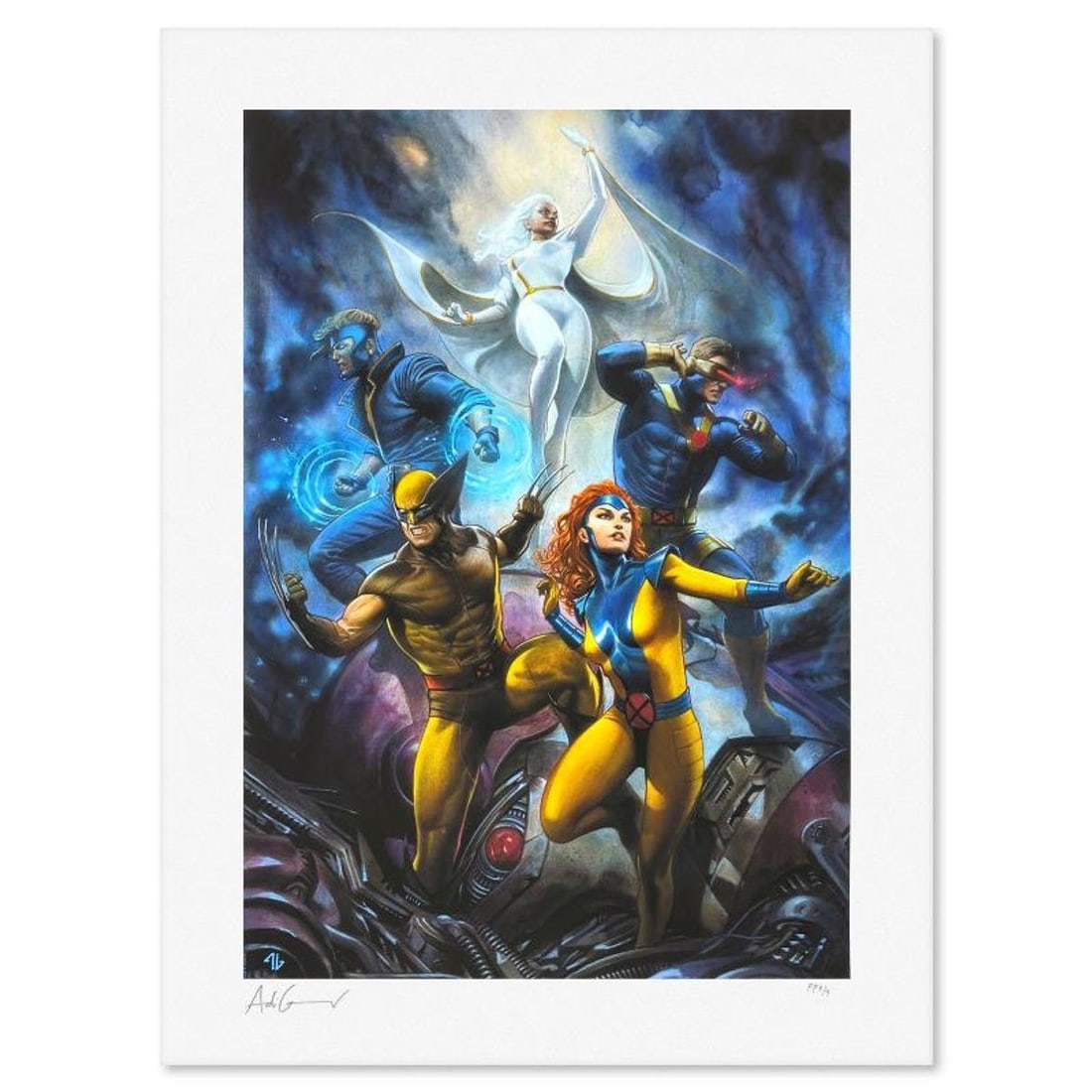 Marvel Comics & Adi Granov, "House of X #1" Limited Edition, PP Numbered 3/4 and Signed with Letter: House of X #1 is a limited edition giclee on paper from Marvel Comics and Adi Granov, PP numbered 3/4 and bearing the authorized signature of the artist. Includes Letter of Authenticity. Measures appr