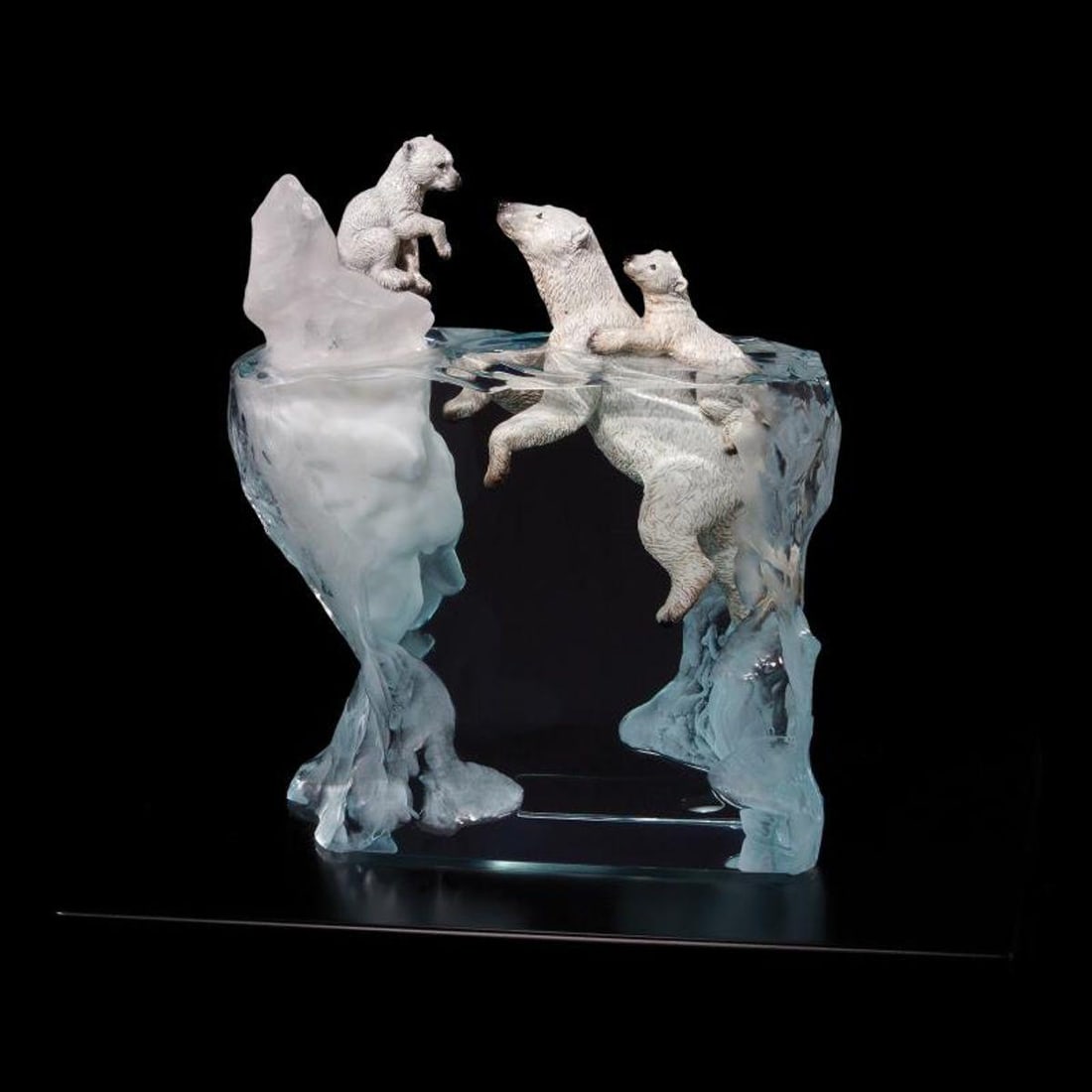 Kitty Cantrell, "A Mother's Calling" Limited Edition Mixed Media Lucite Sculpture with COA. (1 of 1)