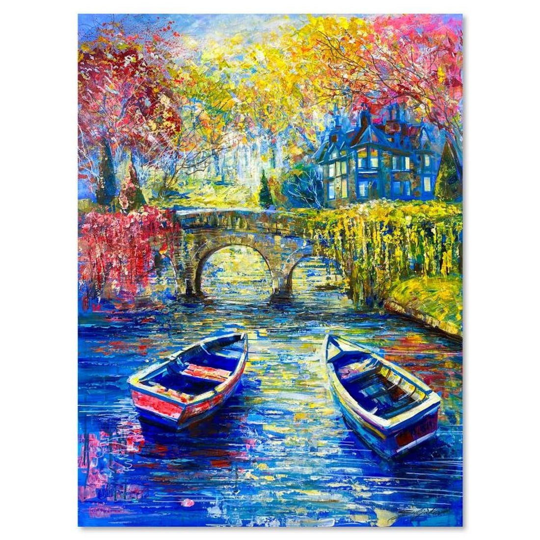 Vadik Suljakov, "Country Times" Original Oil Painting on Canvas, Hand Signed with Letter of: Country Times is an original oil painting on stretched canvas by Vadik Suljakov, hand signed by the artist. Includes Letter of Authenticity. Measures approx. 40" x 30" (image).