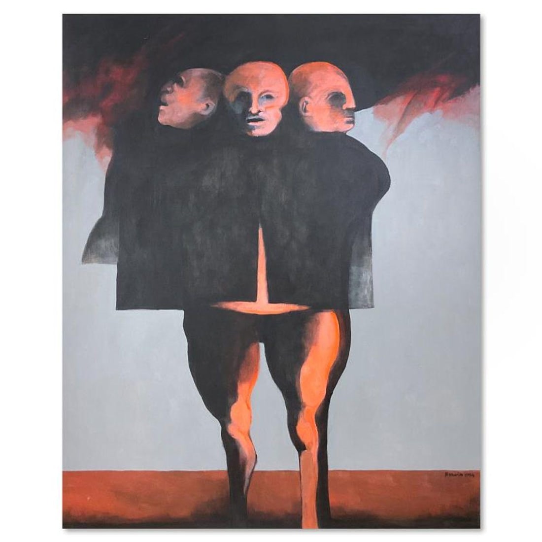 Milton Berwin (1925-2023), Original Painting on Canvas (60" x 48"), Dated 1994 and Hand Signed with: This is an original painting on stretched canvas by Milton Berwin (1925-2023), dated 1994 and hand signed by the artist. Includes Letter of Authenticity. Measures approx. 60" x 48" (image). Due to the