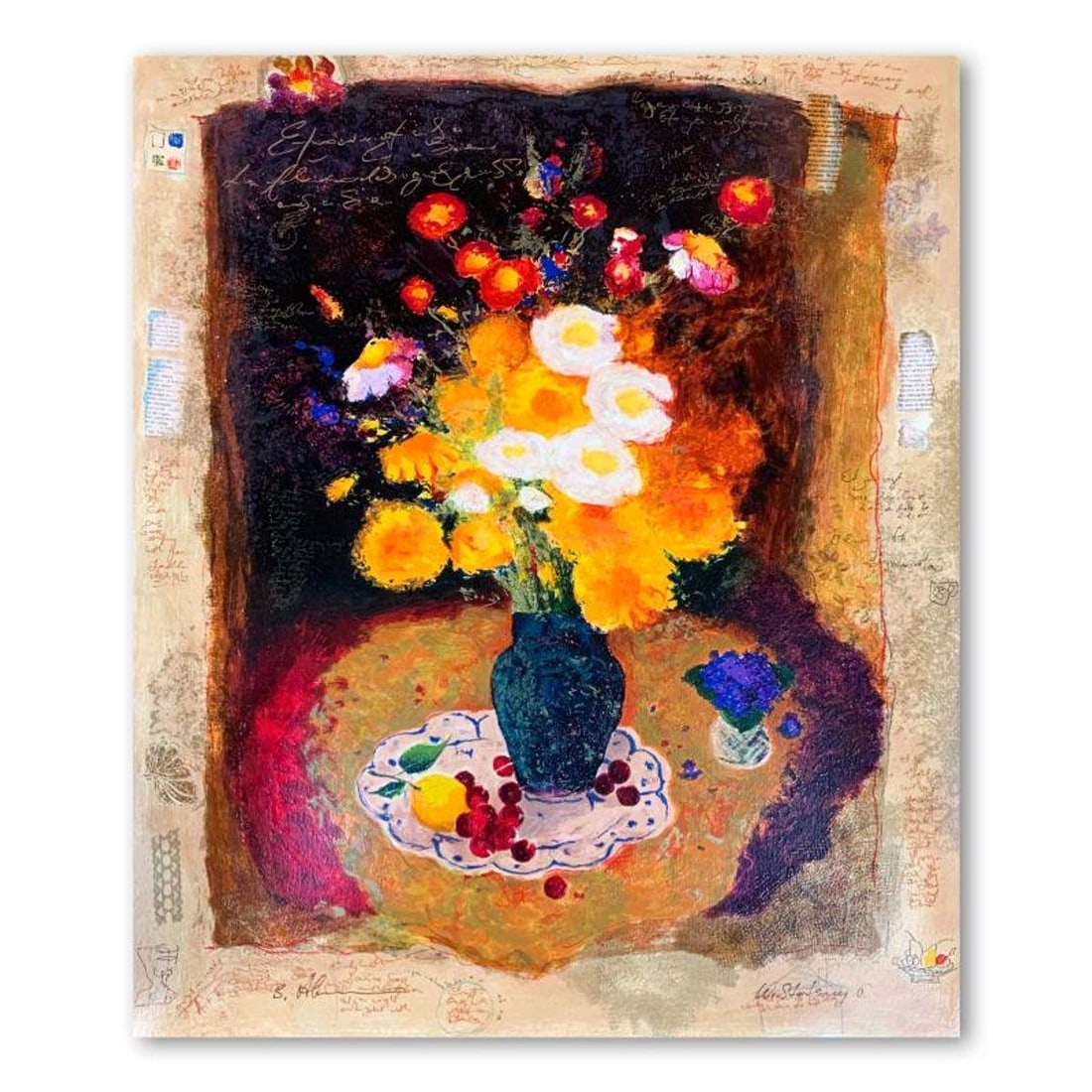 Alexander Galtchansky (1959-2008) and Tanya Wissotzky (1959-2006), Hand Signed Limited Edition: This is a limited edition serigraph on deckle edged paper by Alexander Galtchansky (1959-2008) and Tanya Wissotzky (1959-2006). It is numbered and hand signed and includes a letter of authenticity. Me