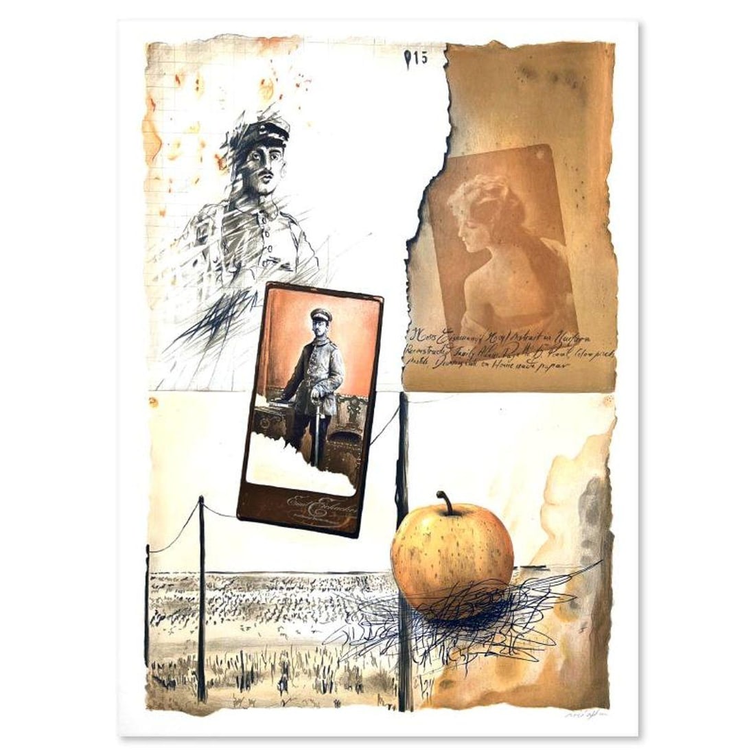 Arie Azene, Hand Signed, Numbered Limited Edition with Letter of Authenticity.: This is a limited edition on paper by Arie Azene. The piece comes hand signed by the artist, numbered, and with a letter of authenticity. Measures approximately 27" x 19". Reference#: 89796.