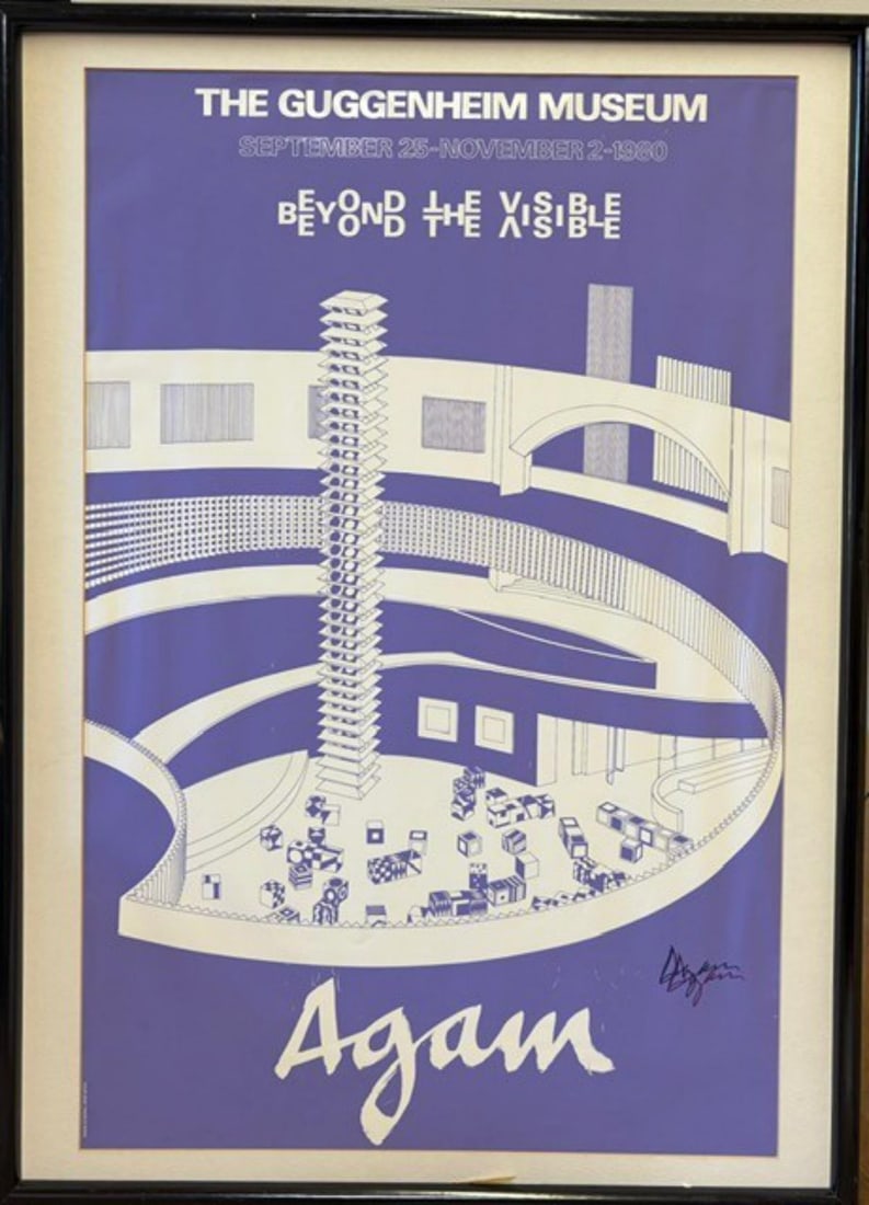 Yaacov Agam- Serigraph on paper: Artist: Yaacov Agam. Medium: Serigraph on paper. Measures approx. 24" x 36" (framed). Signature: Hand Signed. Reference#: 27911.