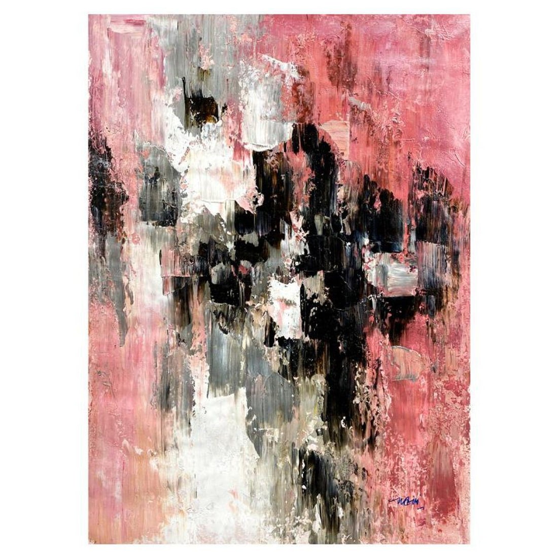 Mani, Original Acrylic Painting on Canvas, Hand Signed with Letter of Authenticity.: This is an original acrylic painting on canvas by Mani, hand signed by the artist. Includes Letter of Authenticity. Measures approx. 40" x 30" (image).