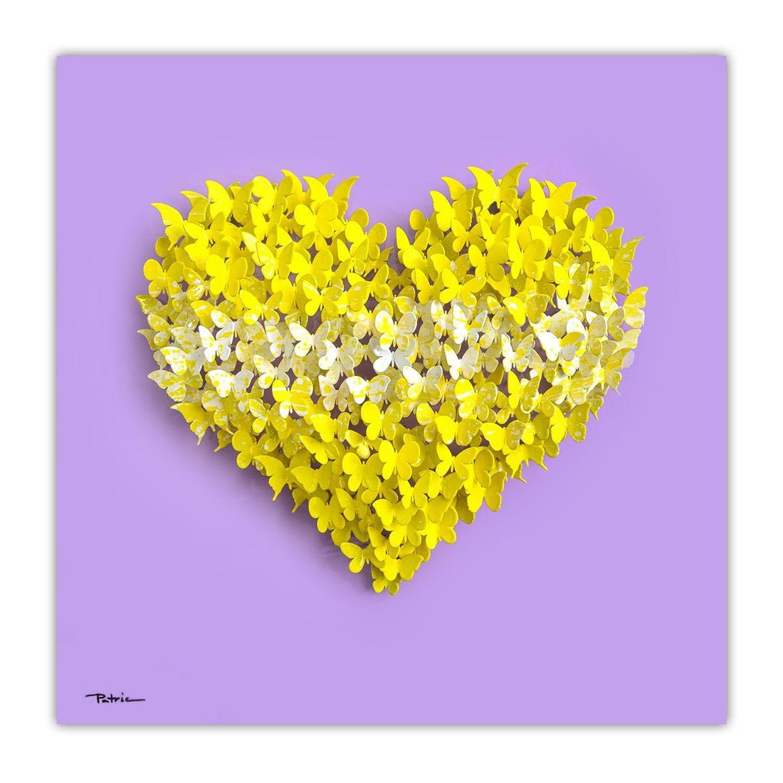 Patricia Govezensky- Original 3D Metal Art on Wood "Heart": Artist: Patricia Govezensky. Medium: Original 3D Metal Art on Wood. Title: Heart. Size: 20" x 20". Signature: Hand Signed by the Artist. Certificate of Authenticity: From the publisher. Reference#: