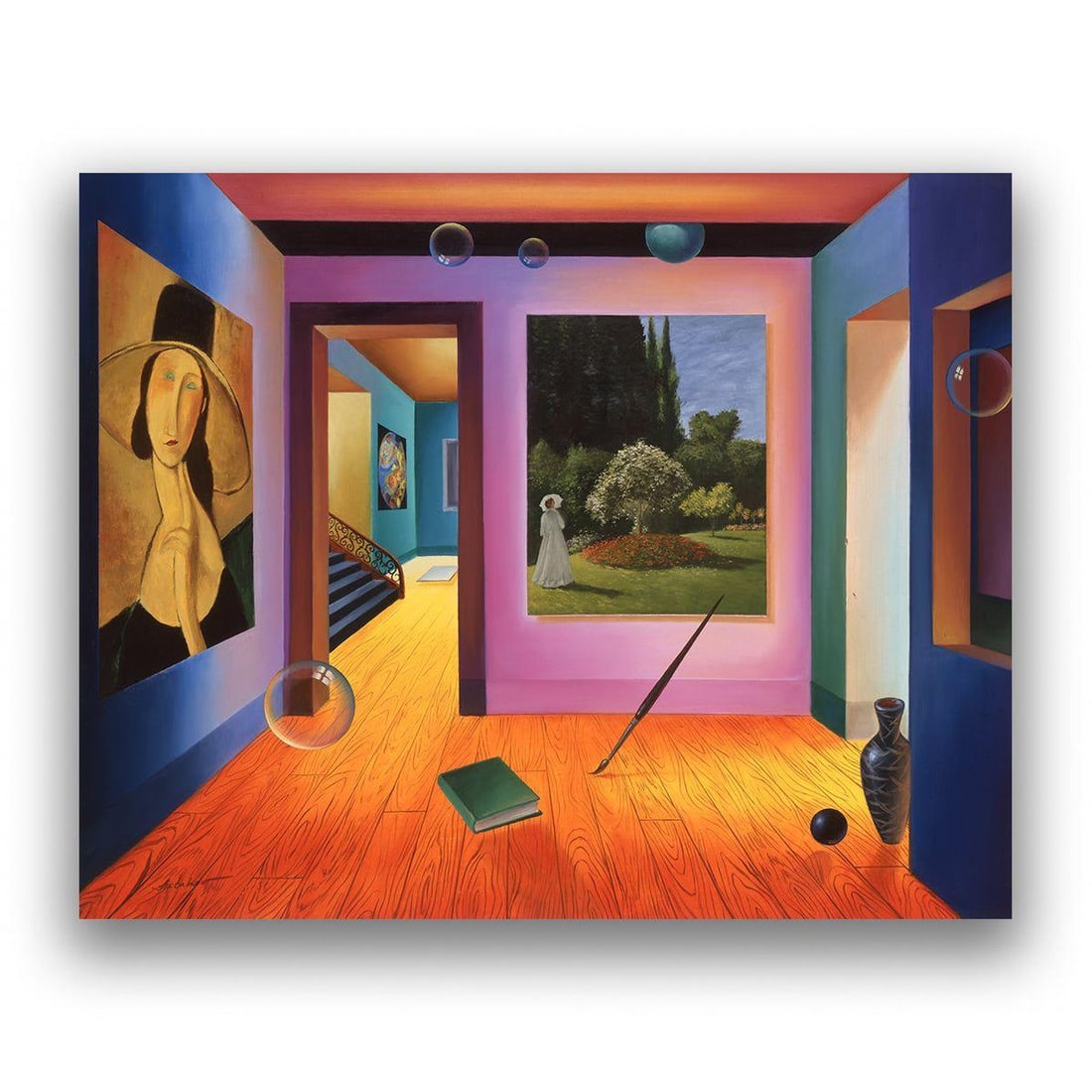 Alexander Astahov- Giclee on canvas "Elegance": Artist: Alexander Astahov. Medium: Giclee on canvas. Title: Elegance. Size: 24" x 30". Signature: Signed and numbered. Certificate of Authenticity: Is included. Additional: Limited edition of 25. Refe