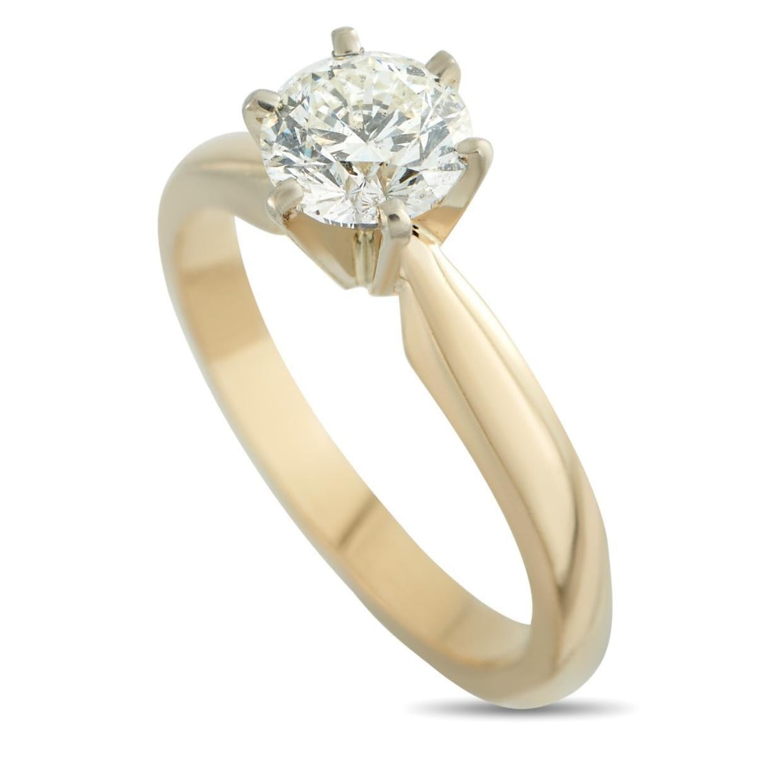 14K YELLOW GOLD 1.08CT DIAMOND SOLITAIRE RING (1 of 3)