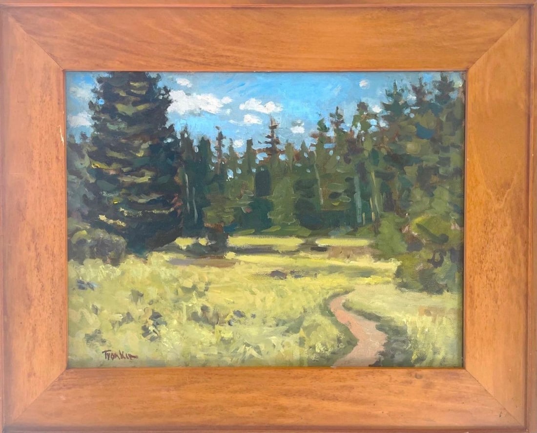 Boris Tyomkin- Original oil painting on board: Artist: Boris Tyomkin. Medium: Original oil painting on board. Measures approx. 14" x 18" (framed). Signature: Signed. Reference#: 62122.
