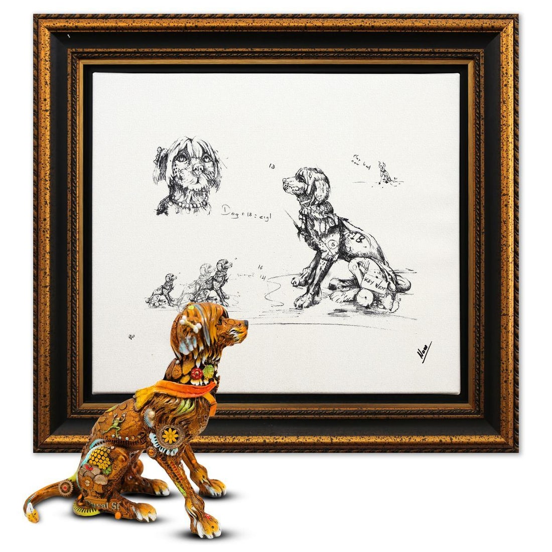 Nano Lopez- Bronze Sculpture with hand-applied patina "Eighteen": Artist: Nano Lopez. Medium: Bronze Sculpture with hand-applied patina. Title: Eighteen. Size: 13" x 13". Signature: Signed and numbered. Certificate of Authenticity: Is included. Additional: Numbered