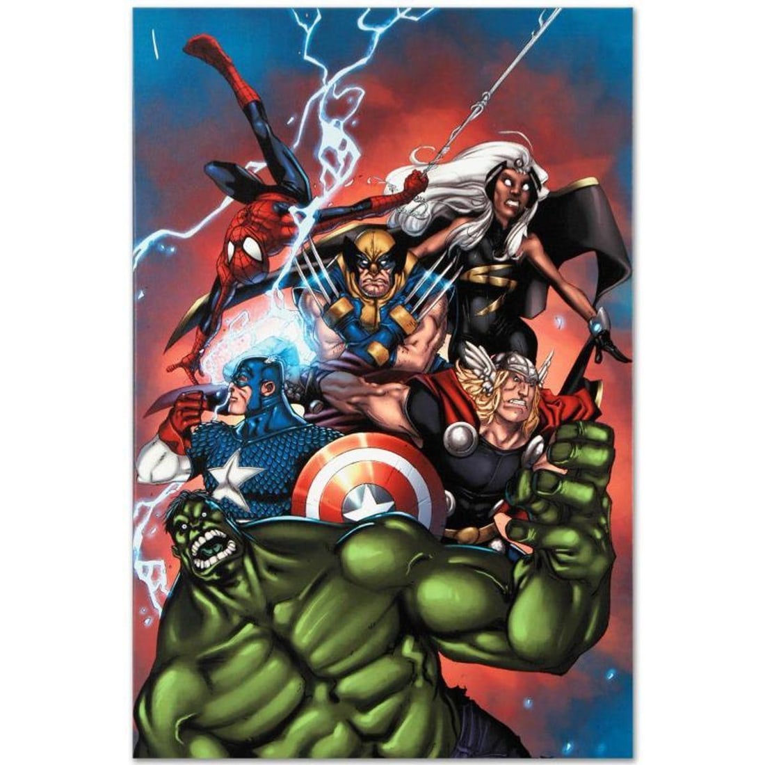 Marvel Comics "Marvel Adventures: The Avengers #36" Numbered Limited Edition Giclee on Canvas by Ig: A piece of comic book history, this limited edition, from original art by Ig Guara, depicts the classic Avengers. Brazilian artist Ig Guara was first known for his fantasy work. He was soon asked to b