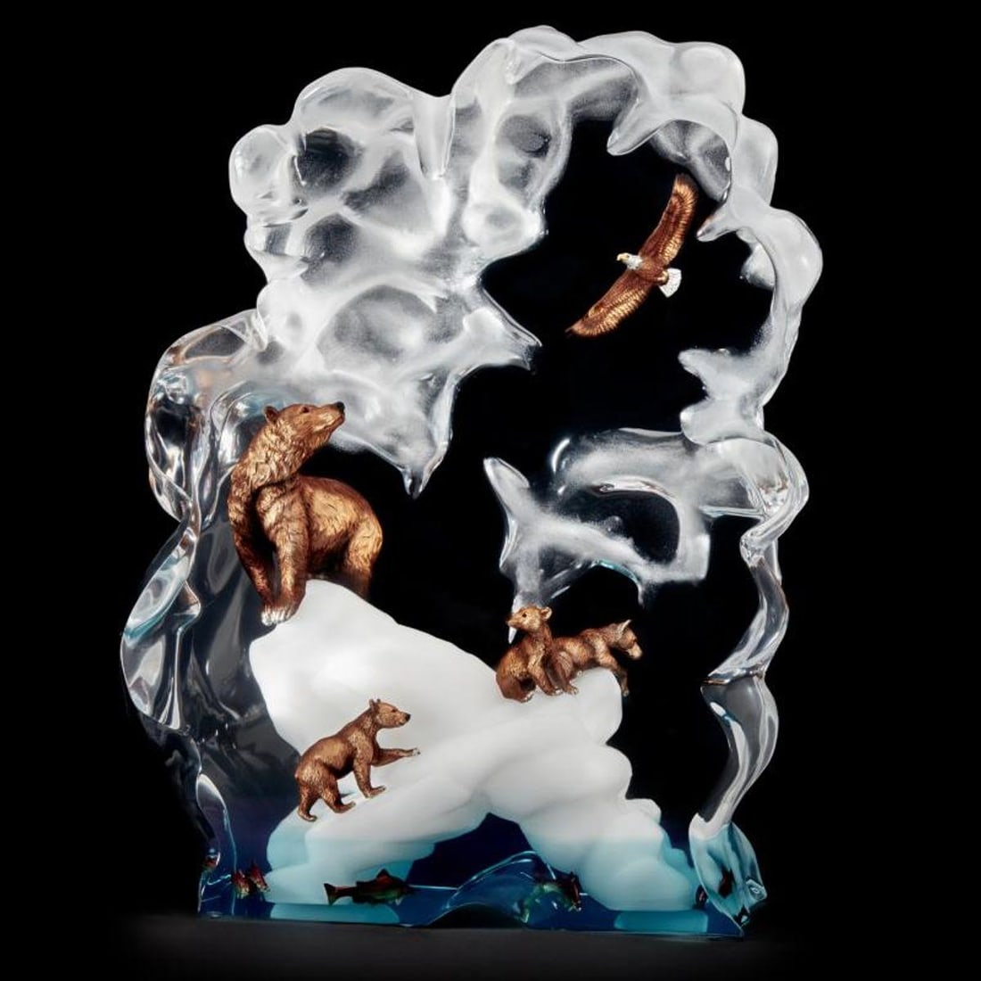 Kitty Cantrell, "Majestic View" Limited Edition Mixed Media Lucite Sculpture with COA. (1 of 2)