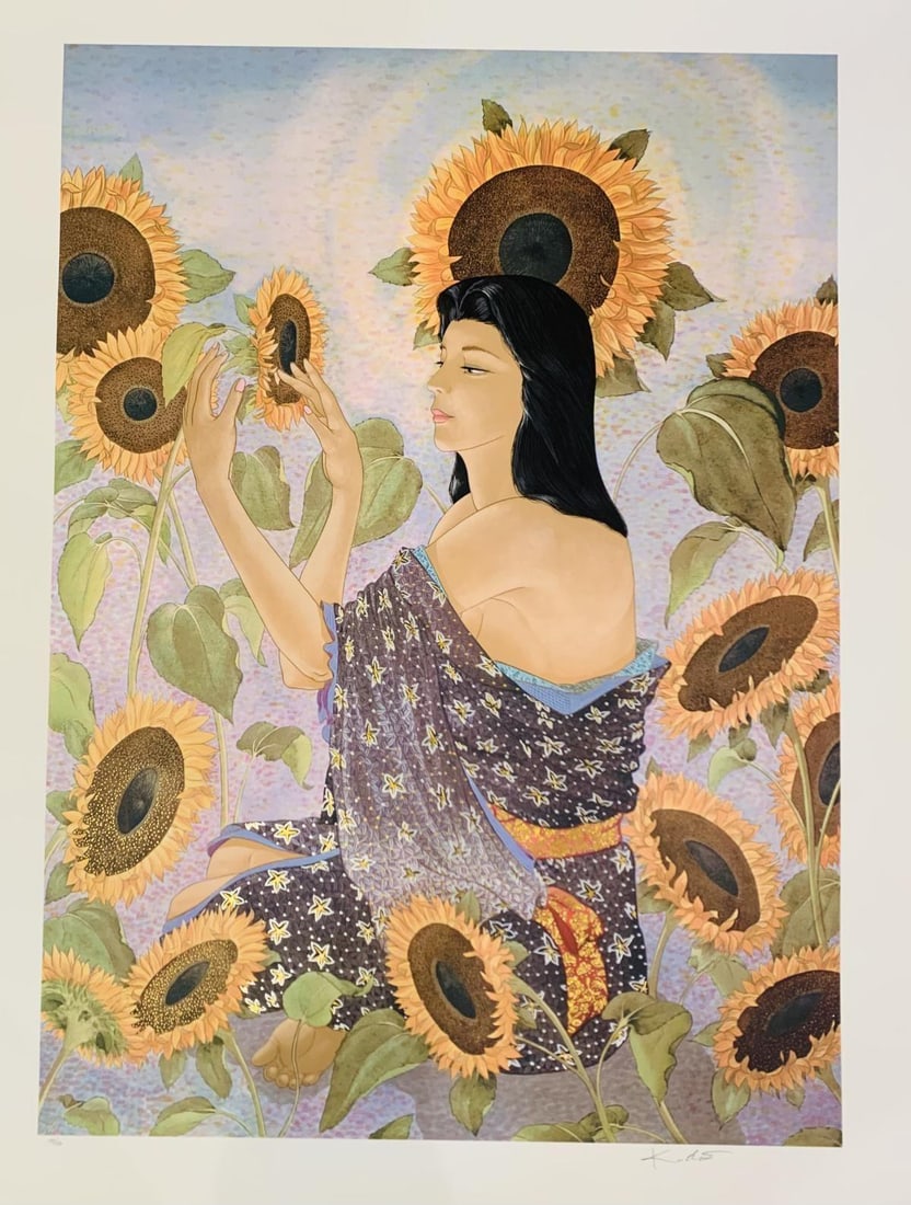 Muramasa kudo- Serigraph on paper: Artist: Muramasa kudo. Medium: Serigraph on paper. Size: 24" x 36". Signature: Hand signed and numbered. Reference#: 28257.