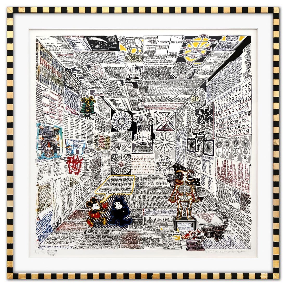 Pedro Friedeberg- Digital Graphic "Codice Miguelito II" (1 of 3)