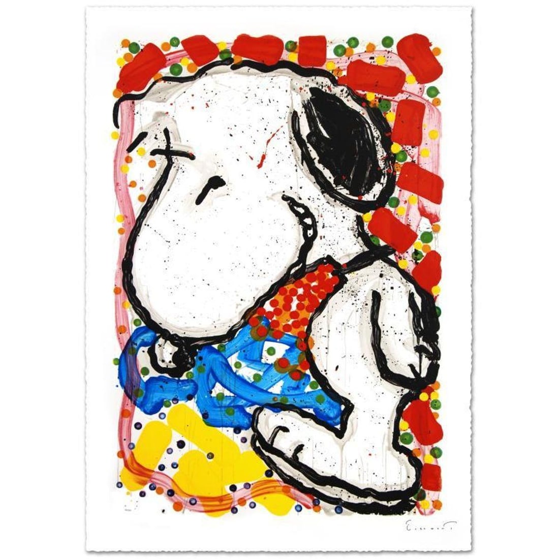 Hip Hop Hound Limited Edition Hand Pulled Original Lithograph (30" x 47") by Renowned Charles Schulz (1 of 1)