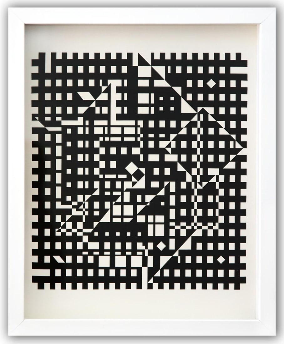 Victor Vasarely- Heliogravure Print "Untitled" (1 of 1)