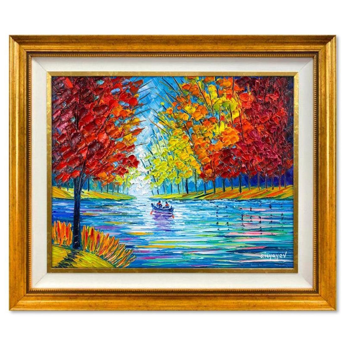 Slava Ilyayev, Framed Original Oil Painting on Canvas, Hand Signed with Letter of Authenticity.: This is an original oil painting on canvas by Slava Ilyayev, hand signed by the artist. This piece comes custom framed. Includes Letter of Authenticity. Measures approx. 22.5" x 26.5" (frame), 15.5" x