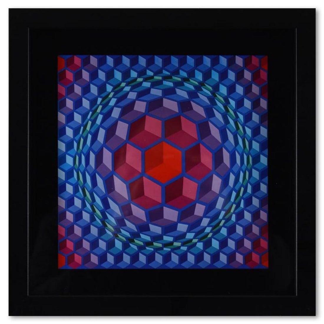 Victor Vasarely (1908-1997), "Cheyt - MC - 4 de la serie Structures Universelles De L'Hexagone" (1 of 1)