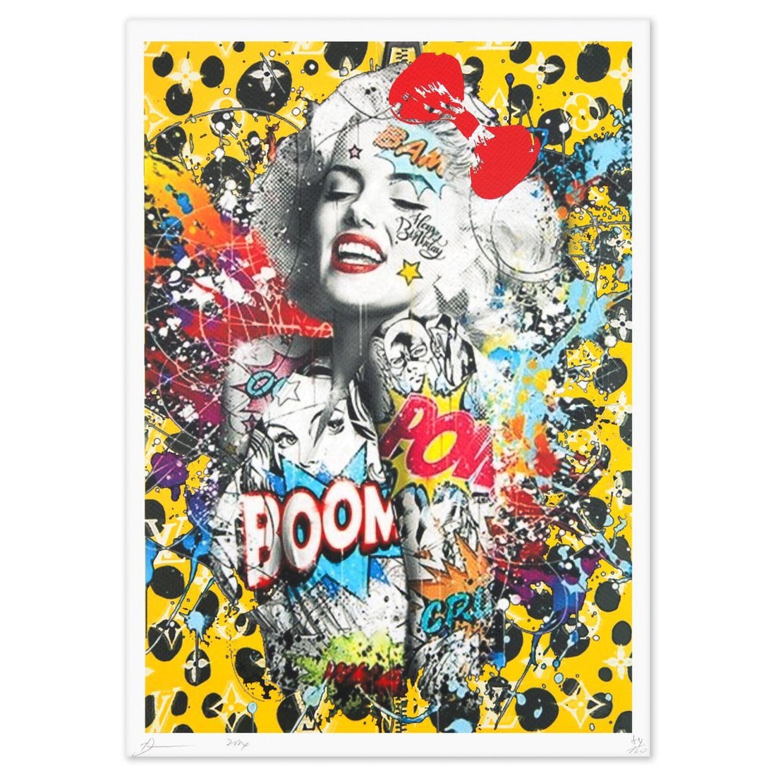 Death NYC- Fine art Print: Artist: Death NYC. Medium: Fine art Print. Size: 18" x 12". Signature: Hand signed and numbered. Certificate of Authenticity: Is included. Reference#: 49363.