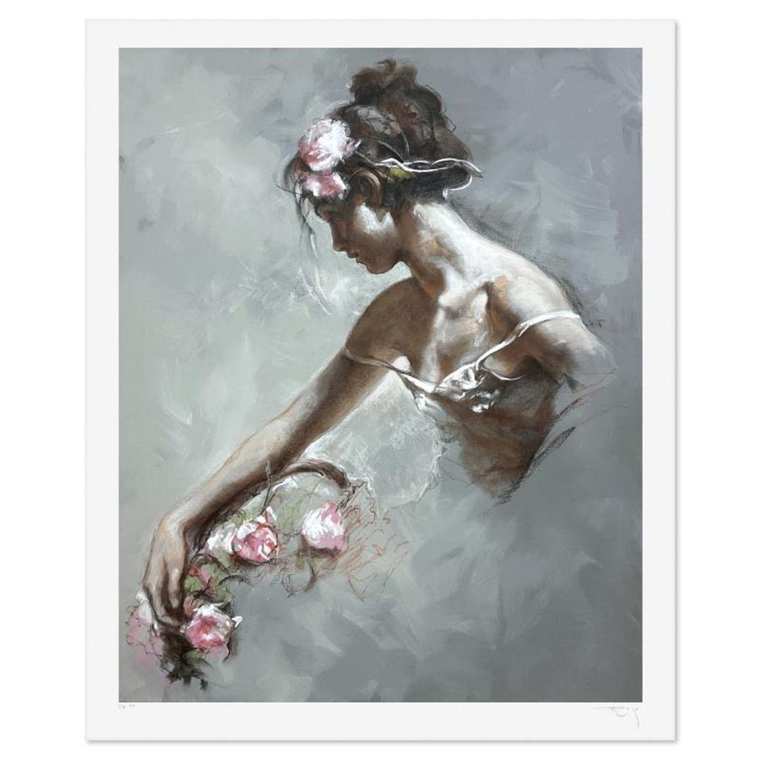 Royo, "Imagen" Limited Edition Printer's Proof Serigraph (36" x 28.5"), Numbered and Hand Signed: Imagen is a limited edition printer's proof serigraph on paper by Royo, numbered and hand signed by the artist. Includes Letter of Authenticity. Measures approx. 40.5" x 32.5" (border), 36" x 28.5" (i