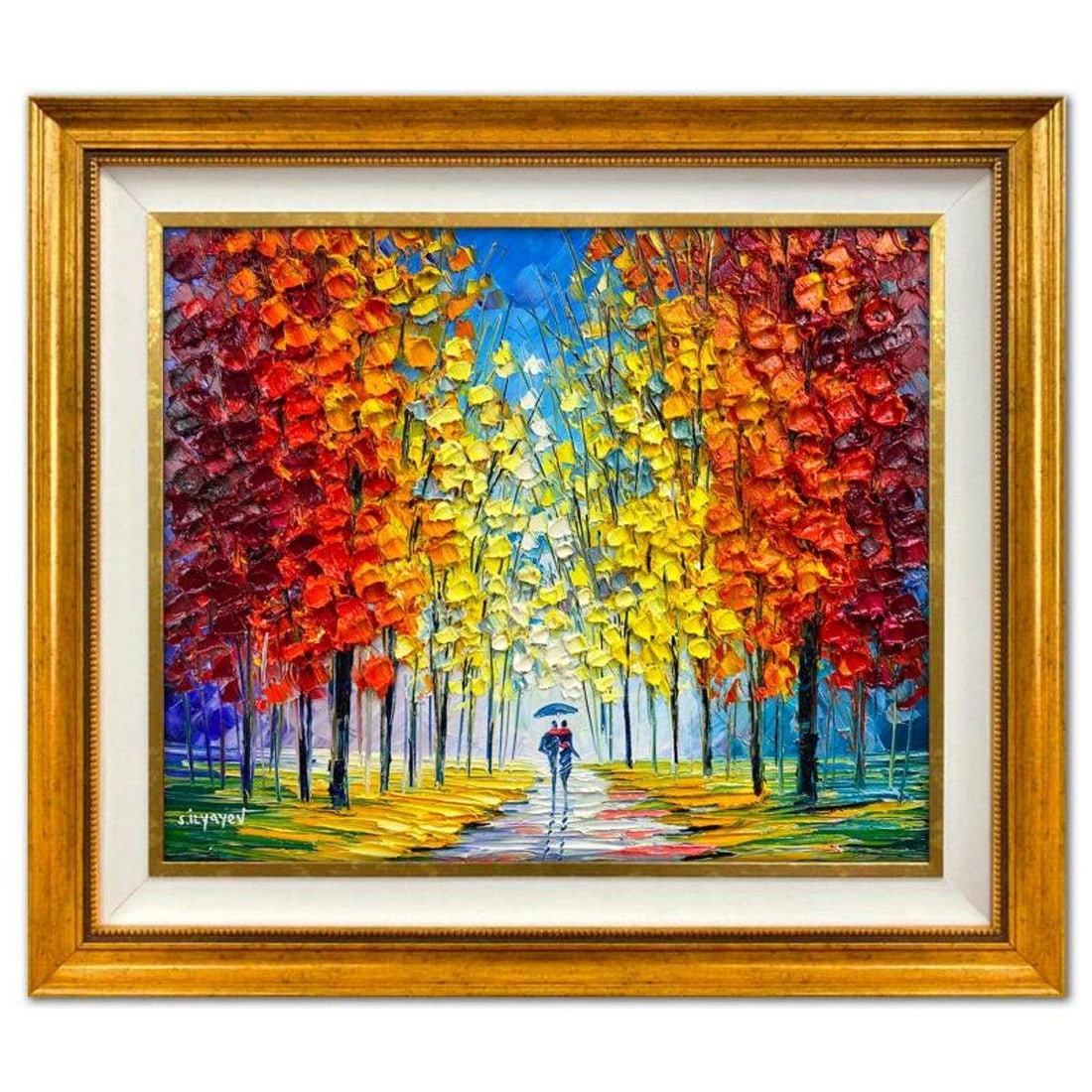 Slava Ilyayev, Framed Original Oil Painting on Canvas, Hand Signed with Letter of Authenticity.: This is an original oil painting on canvas by Slava Ilyayev, hand signed by the artist. This piece comes custom framed. Includes Letter of Authenticity. Measures approx. 26.5" x 30.5" (frame), 19.5" x