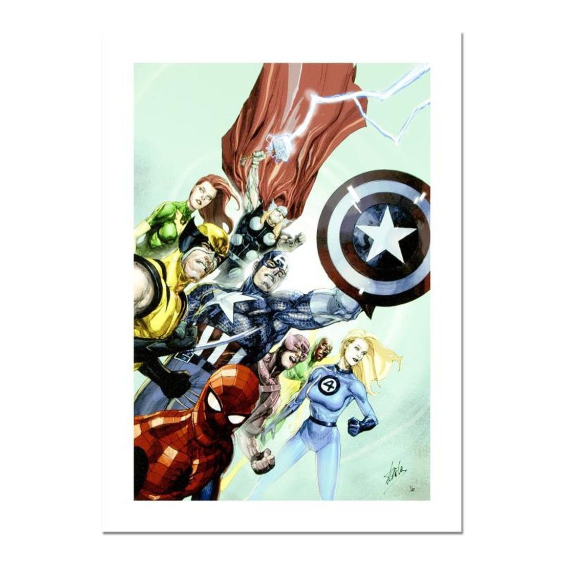 Stan Lee Signed, "Secret Invasion #1" Numbered Marvel Comics Limited Edition Canvas by Leinil (1 of 2)