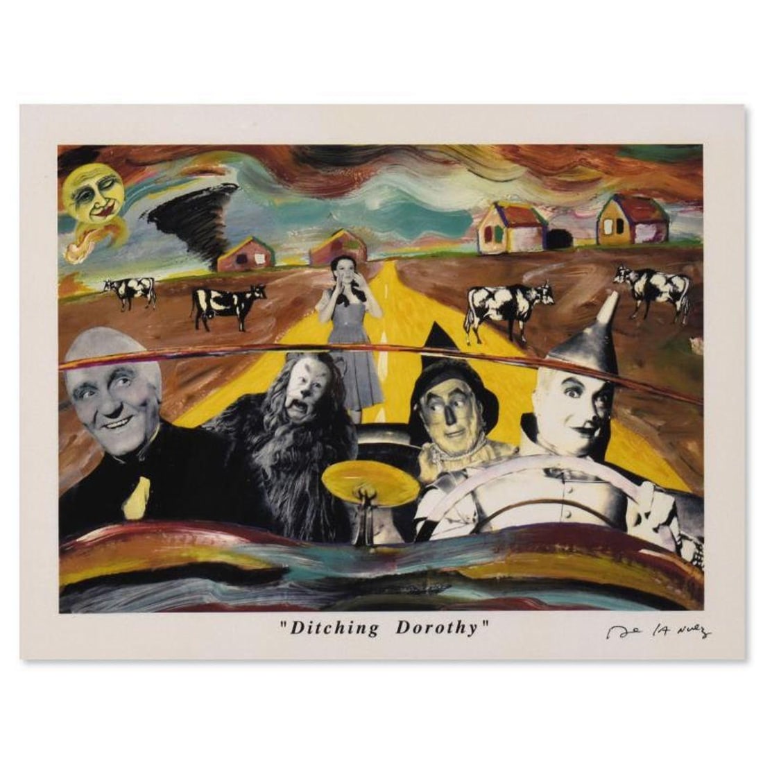 Nelson De La Nuez, "Ditching Dorothy" AP Limited Edition, Numbered and Hand Signed with Letter of: Ditching Dorothy is a limited edition artist proof on paper by Nelson De La Nuez, numbered and hand signed by the artist. Includes Letter of Authenticity. Measures approx. 15" x 10". Reference#: