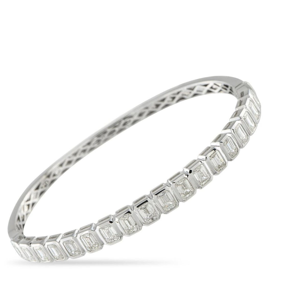 18K WHITE GOLD 5.90CT DIAMOND BRACELET (1 of 3)