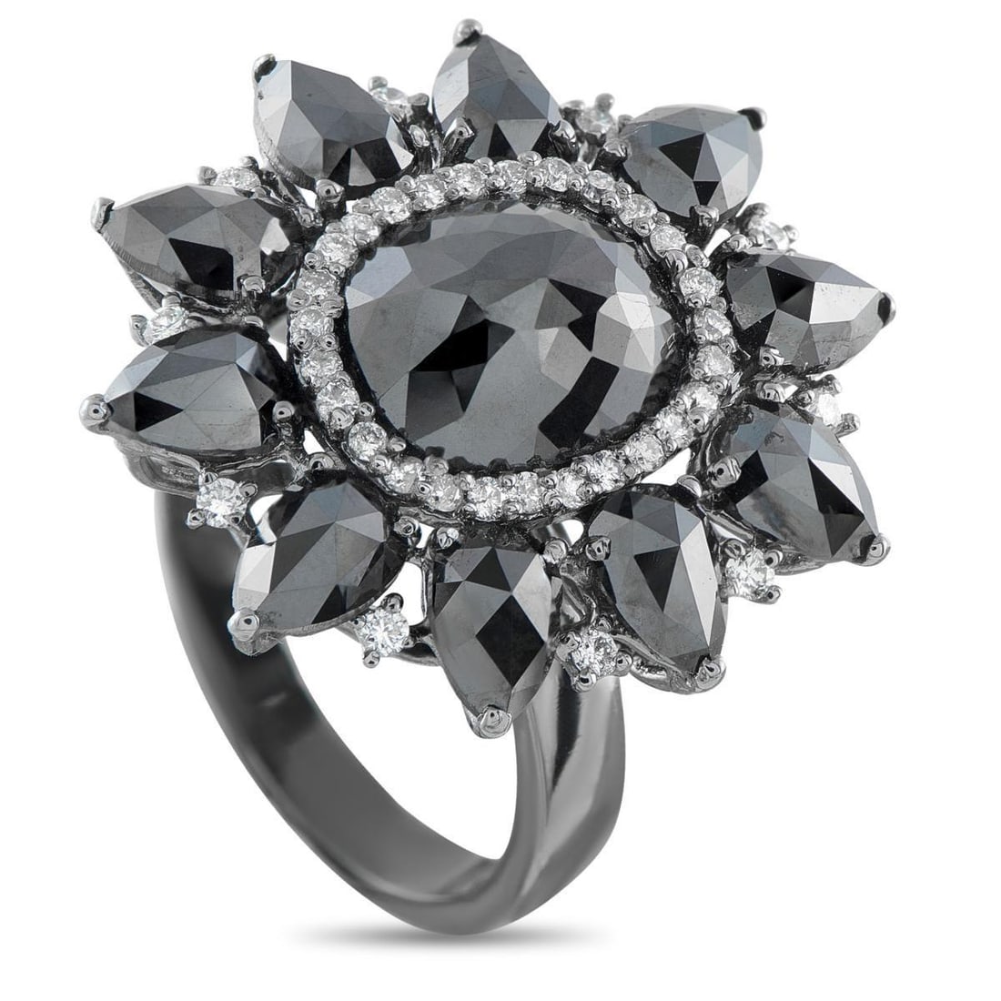 18K WHITE GOLD 7.61CT DIAMOND RING (1 of 3)