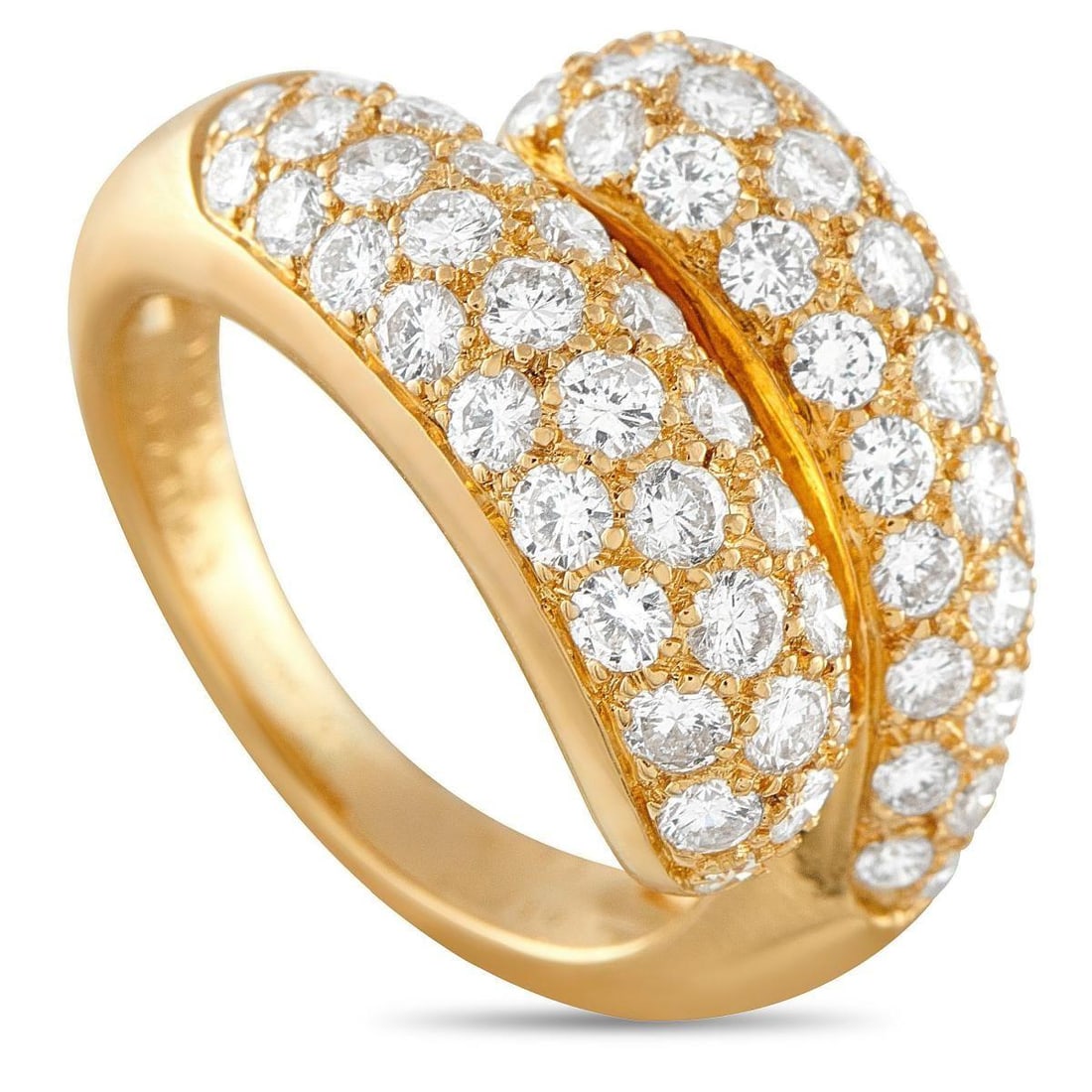 CARTIER VINTAGE 18K YELLOW GOLD 2.41CT DIAMOND RING (1 of 5)