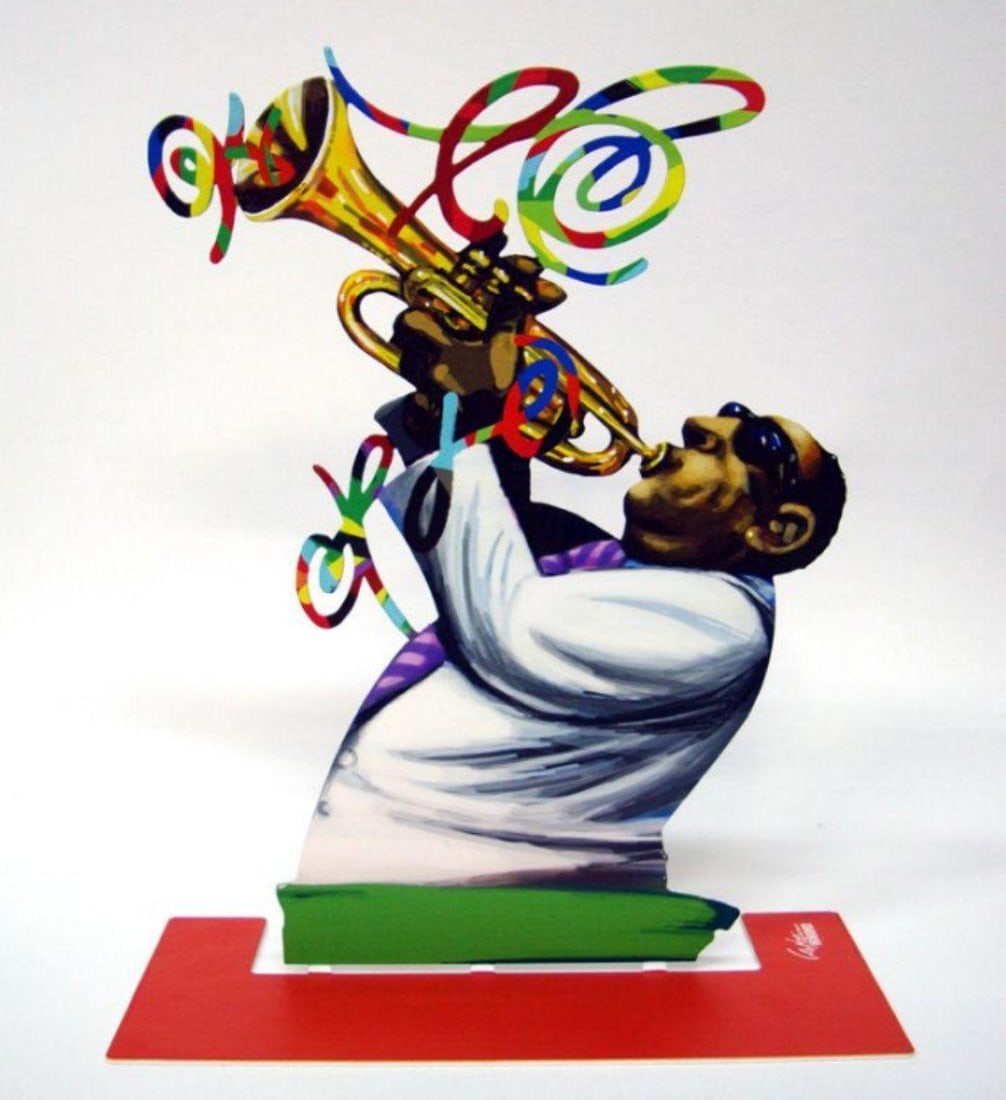 David Gerstein- Free Standing Sculpture "Trumpet Player (Jazz Club)" (1 of 2)