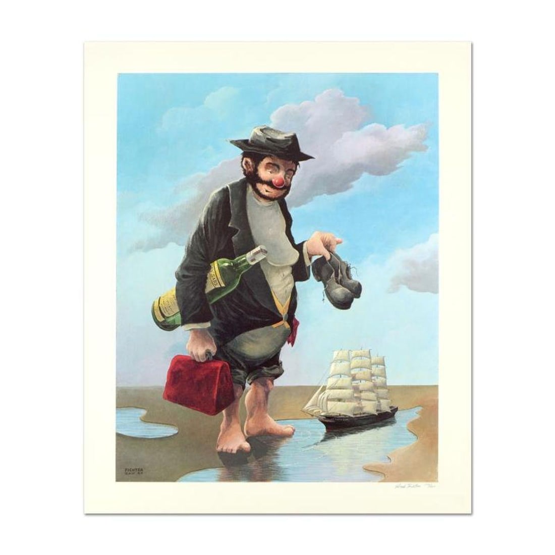 Herb Fichter (1920-1995), Limited Edition Lithograph, Numbered and Hand Signed with Letter of: Sam is a limited edition lithograph on paper by Herb Fichter (1920-1995), numbered and hand signed by the artist. Includes Letter of Authenticity. Measures approx. 23" x 28" (border), 19" x 24" (image