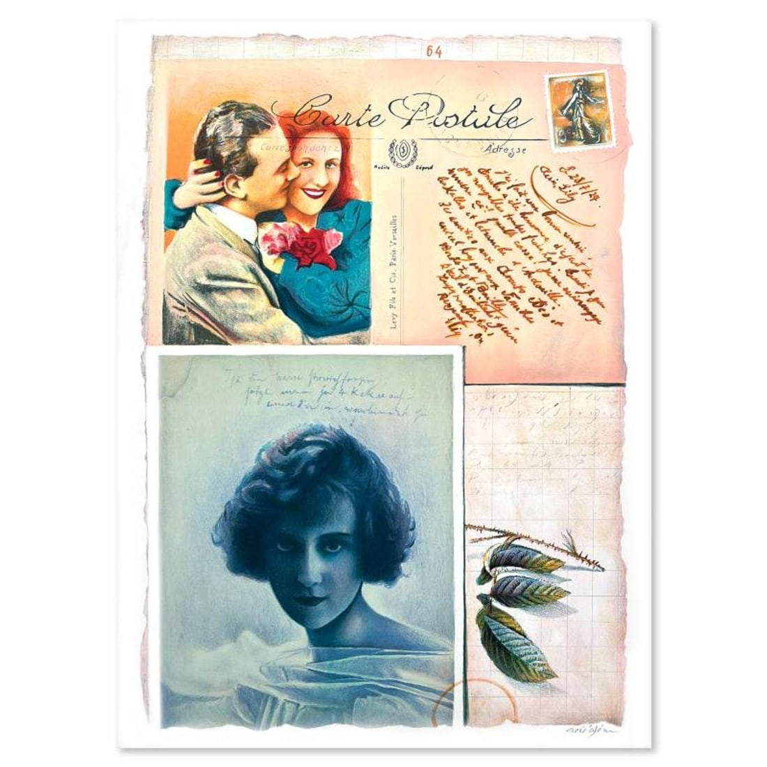 Arie Azene, Hand Signed, Numbered Limited Edition with Letter of Authenticity.: This is a limited edition on paper by Arie Azene. The piece comes hand signed by the artist, numbered, and with a letter of authenticity. Measures approximately 28" x 19". Reference#: 89812.