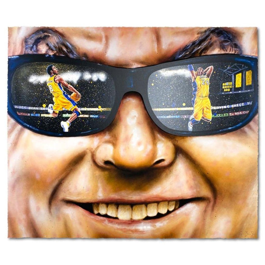 Gustavo Zermeno Jr, "Jack" Limited Edition Artist Proof, Hand Signed with Letter of Authenticity.: Jack is a limited edition mixed media artist proof on deckled edge paper by Gustavo Zermeno Jr, hand signed by the artist. Includes Letter of Authenticity. Measures approx. 21" x 26" (image). Referenc