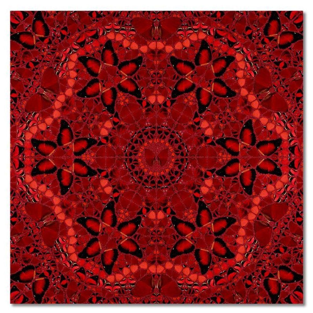 Hirst, Damien- Mixed Media "The Empresses (H10-1 Wu Zetian)": Artist: Hirst, Damien. Medium: Mixed Media. Title: The Empresses (H10-1 Wu Zetian). Size: 39" x 39".