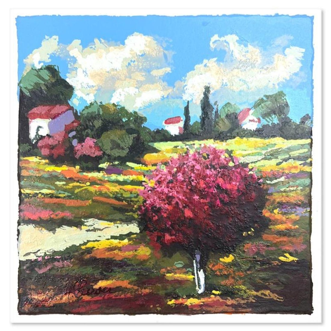 Mark Braver, Limited Edition Serigraph, Hand Signed and Numbered with Letter of Authenticity.: This is a limited edition serigraph on paper by Mark Braver. The piece comes hand signed by the artist, numbered, and with a letter of authenticity. Measures approximately 7.5" x 7.5". Reference#: 899