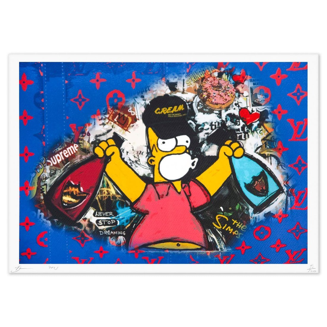 Death NYC- Fine art Print: Artist: Death NYC. Medium: Fine art Print. Size: 12" x 18". Signature: Hand signed and numbered. Certificate of Authenticity: Is included. Reference#: 36720.