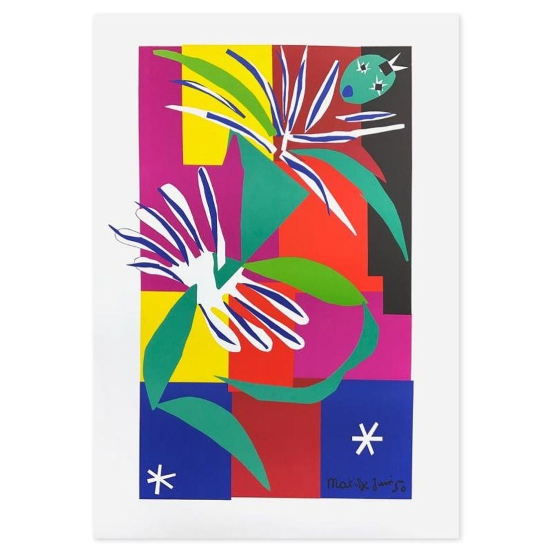 Henri Matisse 1869-1954 (After), "Danseuse Creole" Limited Edition Lithograph with Certificate of: Danseuse Creole is a limited edition lithograph by Henri Matisse (1869-1954), bearing the plate signature of the artist. This piece comes from an edition of 200 authorized by the Matisse Estate; the e