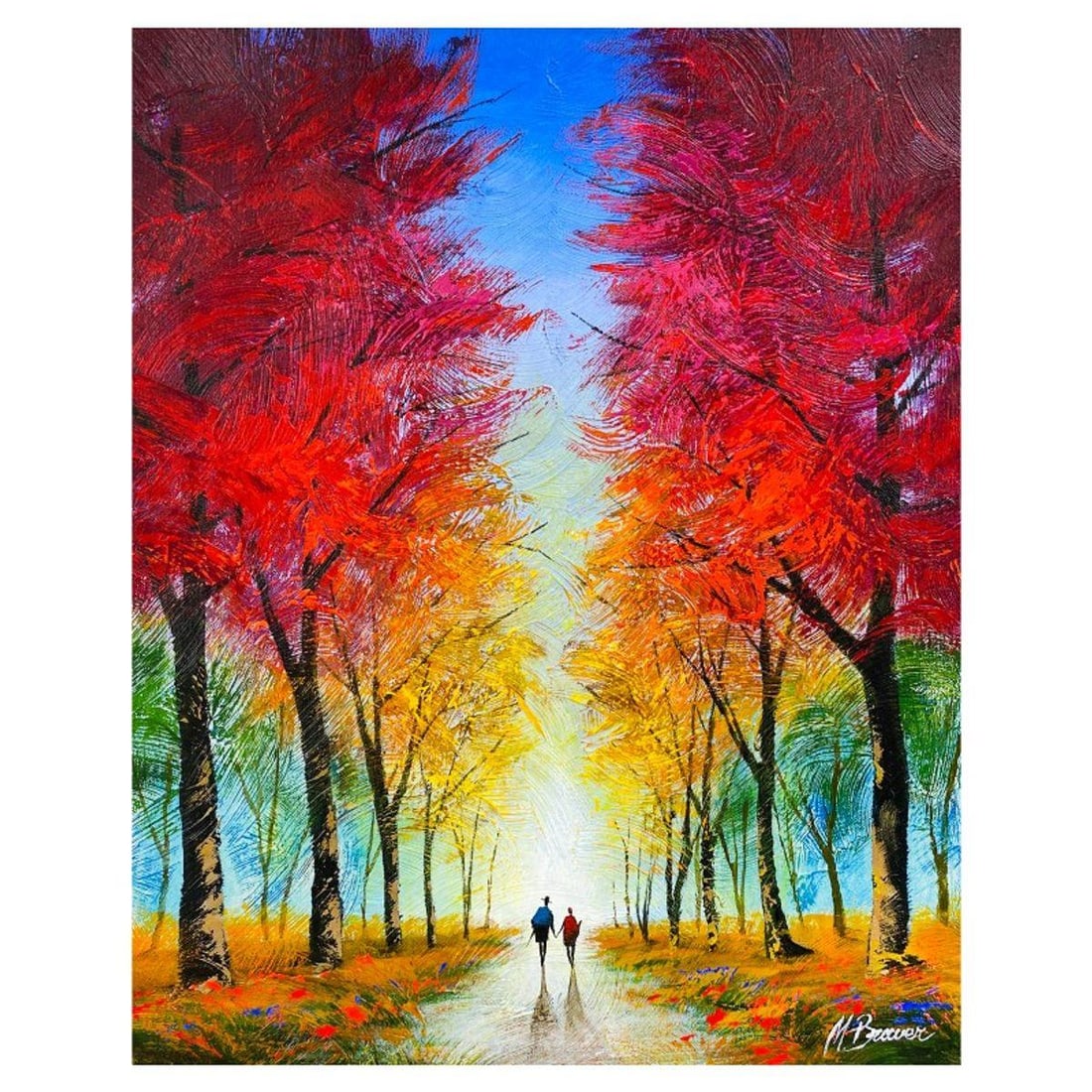 Mark Braver, Original Acrylic Painting on Canvas, Hand Signed with Letter of Authenticity.: This is an original acrylic painting on canvas by Mark Braver, hand signed by the artist. Includes Letter of Authenticity. Measures approx. 20" x 16" (image).