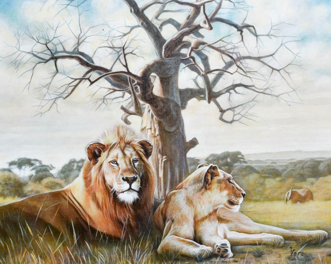 Vera V. Goncharenko- Original Giclee on Canvas "Pride": Artist: Vera V. Goncharenko. Medium: Original Giclee on Canvas. Title: Pride. Size: 24" x 30". Signature: Hand Signed by the Artist. Certificate of Authenticity: From the publisher. Reference#: 21086.