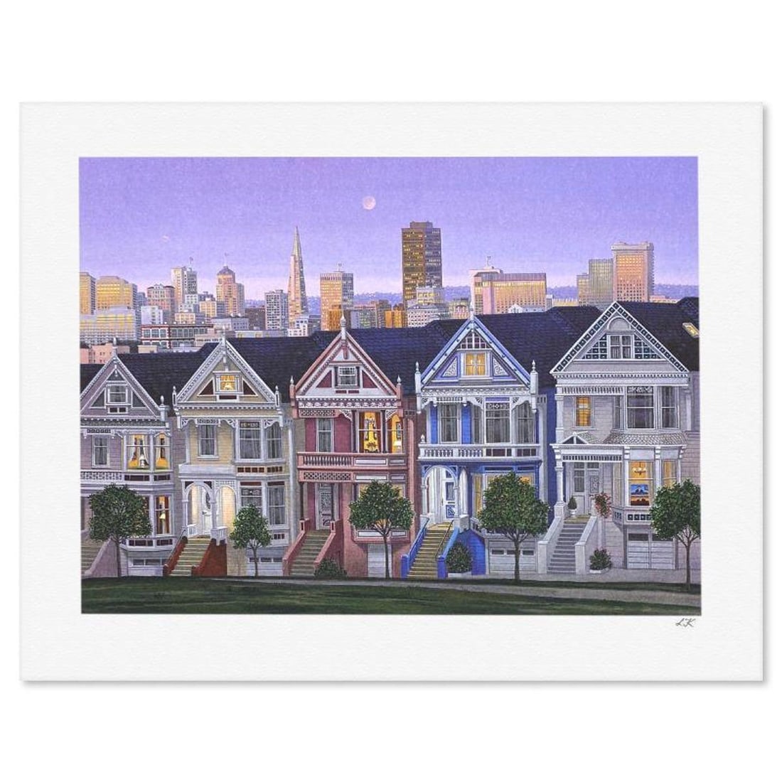 Liudmila Kondakova, "City by the Bay" Limited Edition Lithograph, Numbered and Hand Signed with: City by the Bay is a limited edition lithograph on paper by Liudmila Kondakova, hand signed by the artist. Includes Certificate of Authenticity from Chalk & Vermilion Fine Arts. Measures approx. 12" x