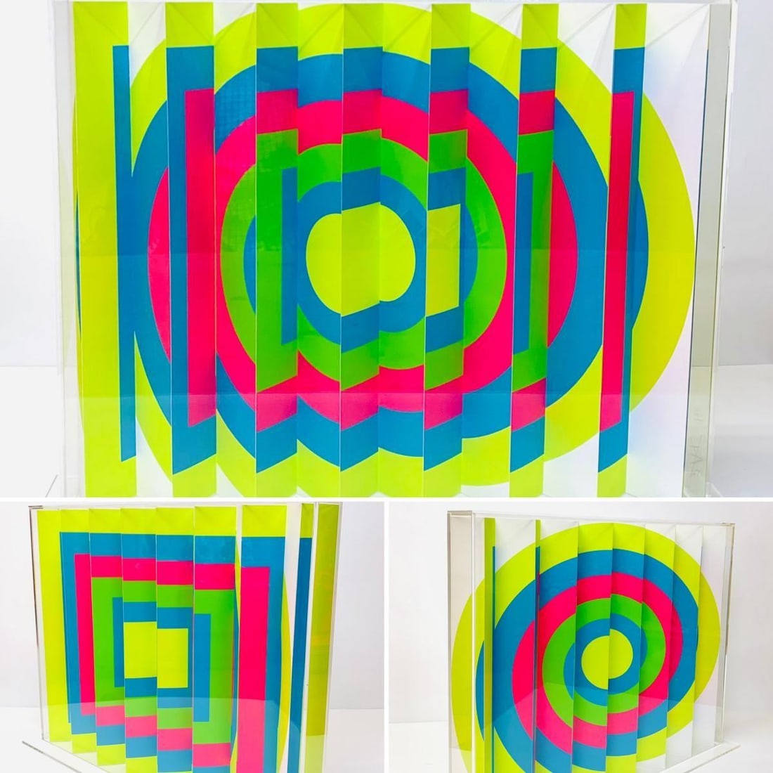 E.M. Zax- Limited Edition Polymorph in lucite case: Artist: E.M. Zax. Medium: Limited Edition Polymorph in lucite case. Size: 22" x 16". Signature: Hand Signed and Numbered. Additional: Size: 22x16x5". Reference#: 28051.