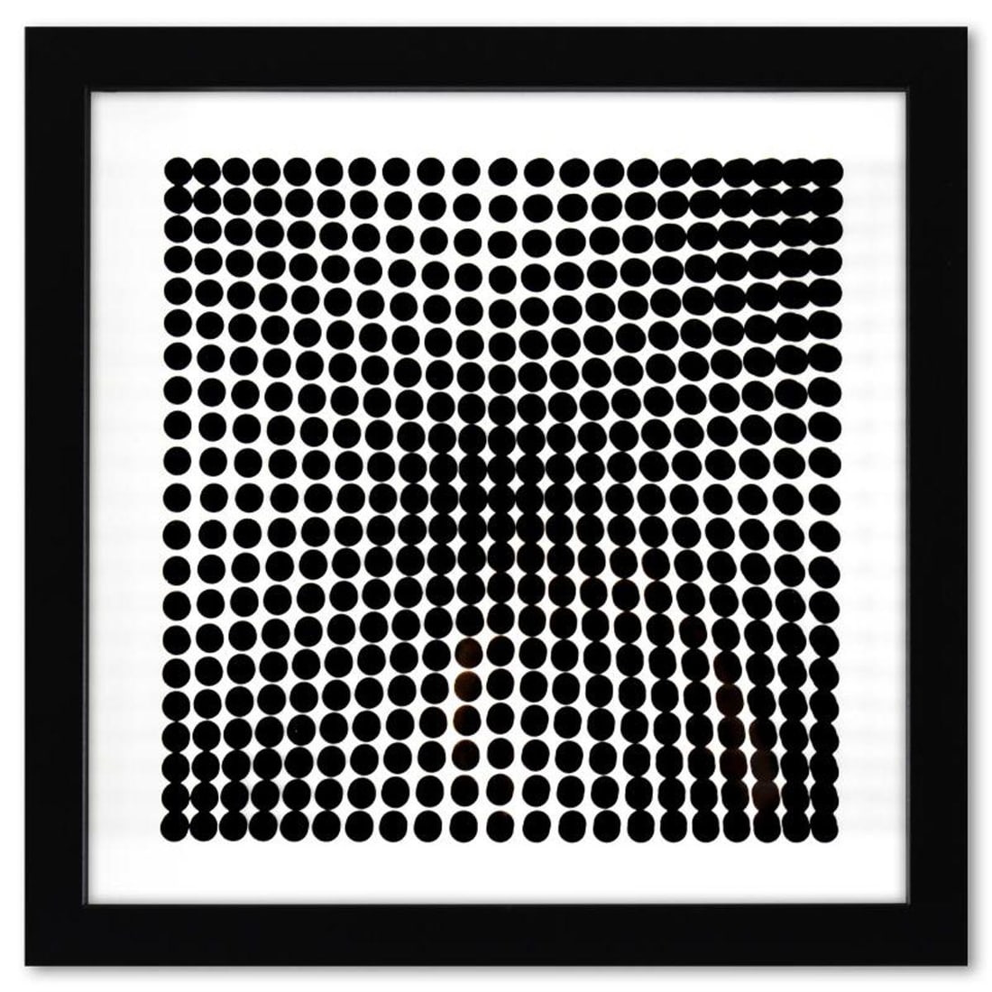 Victor Vasarely (1908-1997), "Trois Dimensions Optique de la serie Cinetiques" Framed 1973: Trois Dimensions Optique de la serie Cinetiques is a dimensional artwork, published in 1973, by Victor Vasarely (1908-1997). This piece comes custom framed. This piece comes with a catalogue raisonne