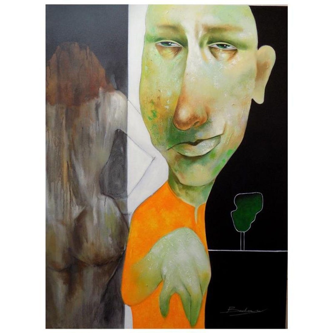 Berberyan, "I can Dream" Hand Signed Original Painting on Canvas with Letter of Authenticity.: I Can Dream is an original acrylic mixed media painting on canvas by Ara Berberyan. The piece is hand signed and comes with a letter of authenticity. Measures approximately 48" x 36".