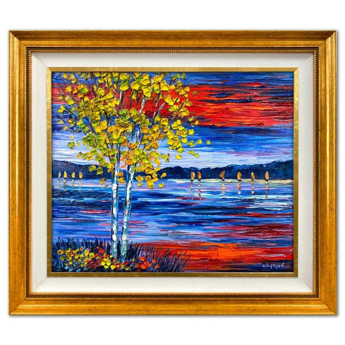 Slava Ilyayev, Framed Original Oil Painting on Canvas, Hand Signed with Letter of Authenticity.: This is an original oil painting on canvas by Slava Ilyayev, hand signed by the artist. This piece comes custom framed. Includes Letter of Authenticity. Measures approx. 26.5" x 30.5" (frame), 19.5" x