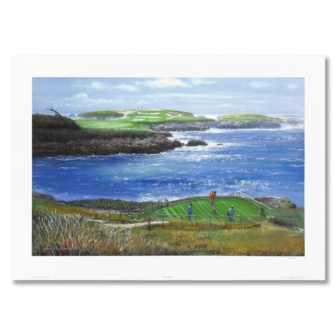 Peter Ellenshaw (1913-2007), "Cypress Point - Sixteenth Hole" Limited Edition Lithograph, Numbered: Cypress Point - Sixteenth Hole is a limited edition lithograph on paper by Peter Ellenshaw (1913-2007), numbered and hand signed by the artist. Includes Letter of Authenticity. Measures approx. 37.5"