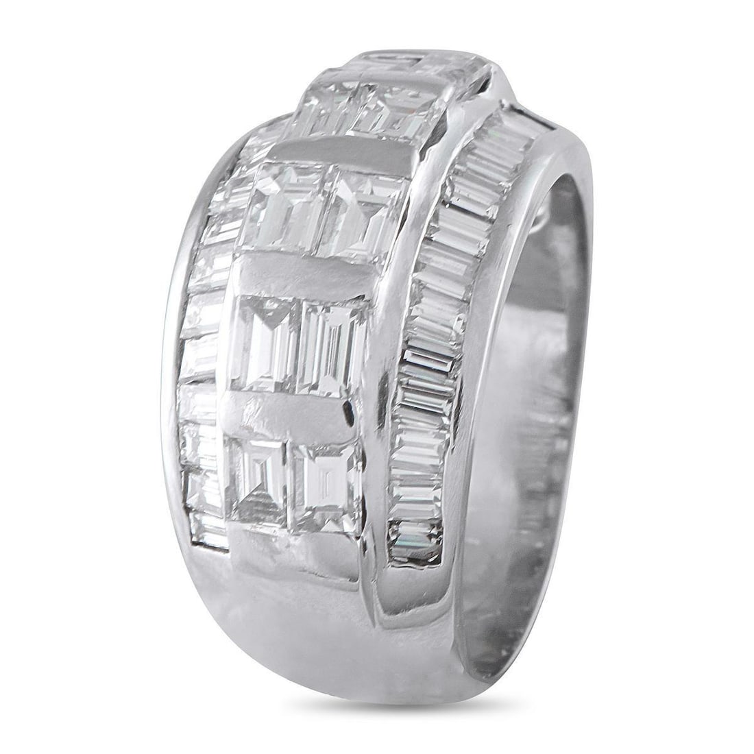 PLATINUM 3.0CT DIAMOND RING - 2