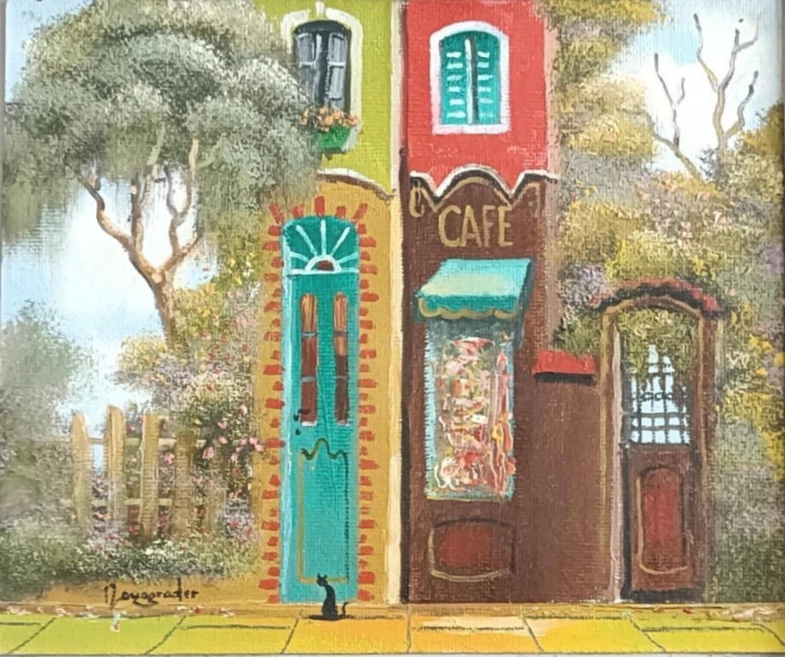 JACOV NOWOGRODER- Original oil on panel board (1 of 1)