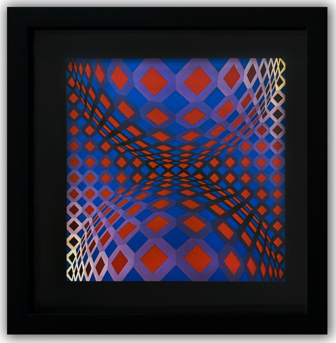 Victor Vasarely- Heliogravure Print "Ondocto - X" (1 of 1)