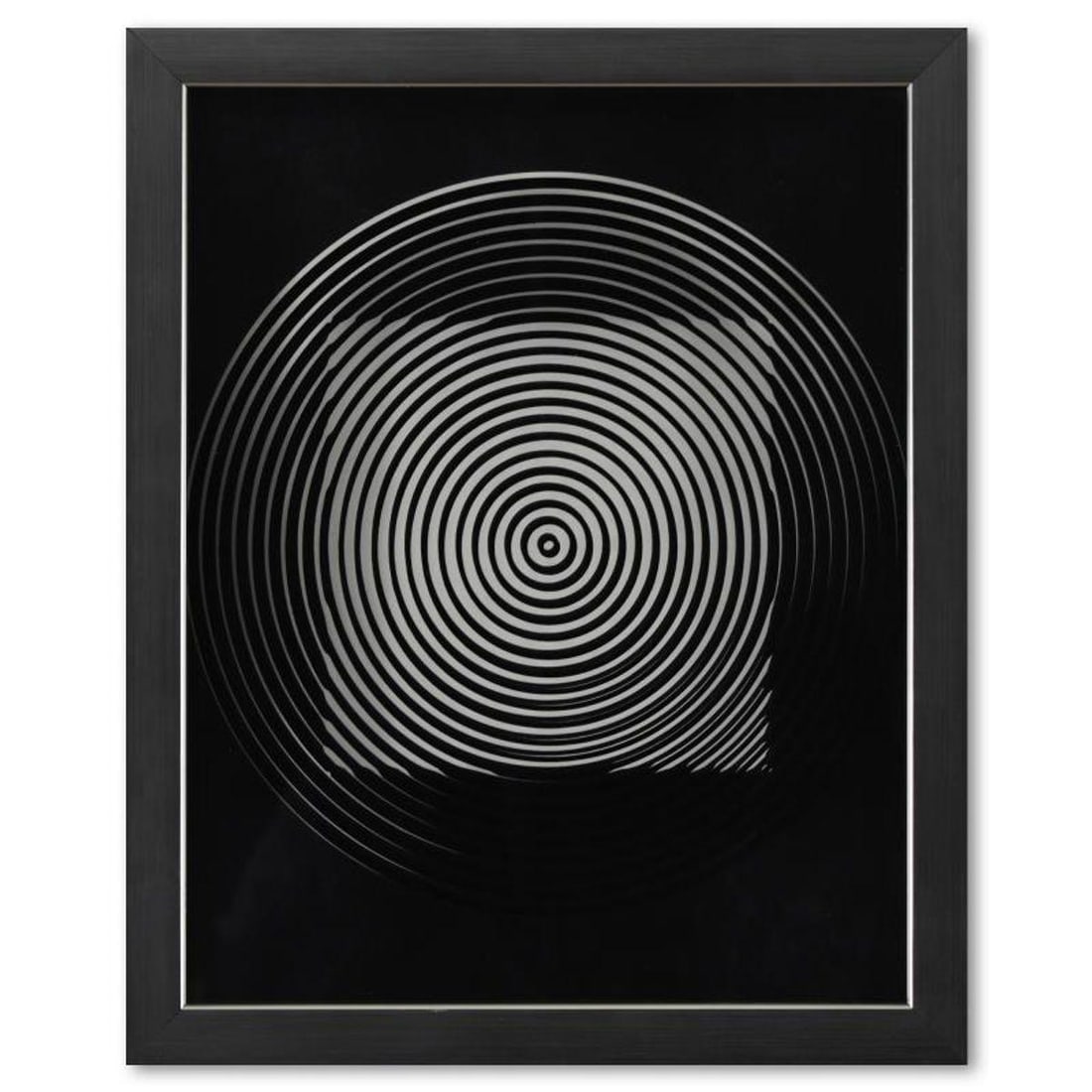 Victor Vasarely (1908-1997), "Trois Dimensions Optique de la serie Cinetiques" Framed 1973: Trois Dimensions Optique de la serie Cinetiques is a dimensional artwork, published in 1973, by Victor Vasarely (1908-1997). This piece comes custom framed, with a letter of authenticity and with a 19