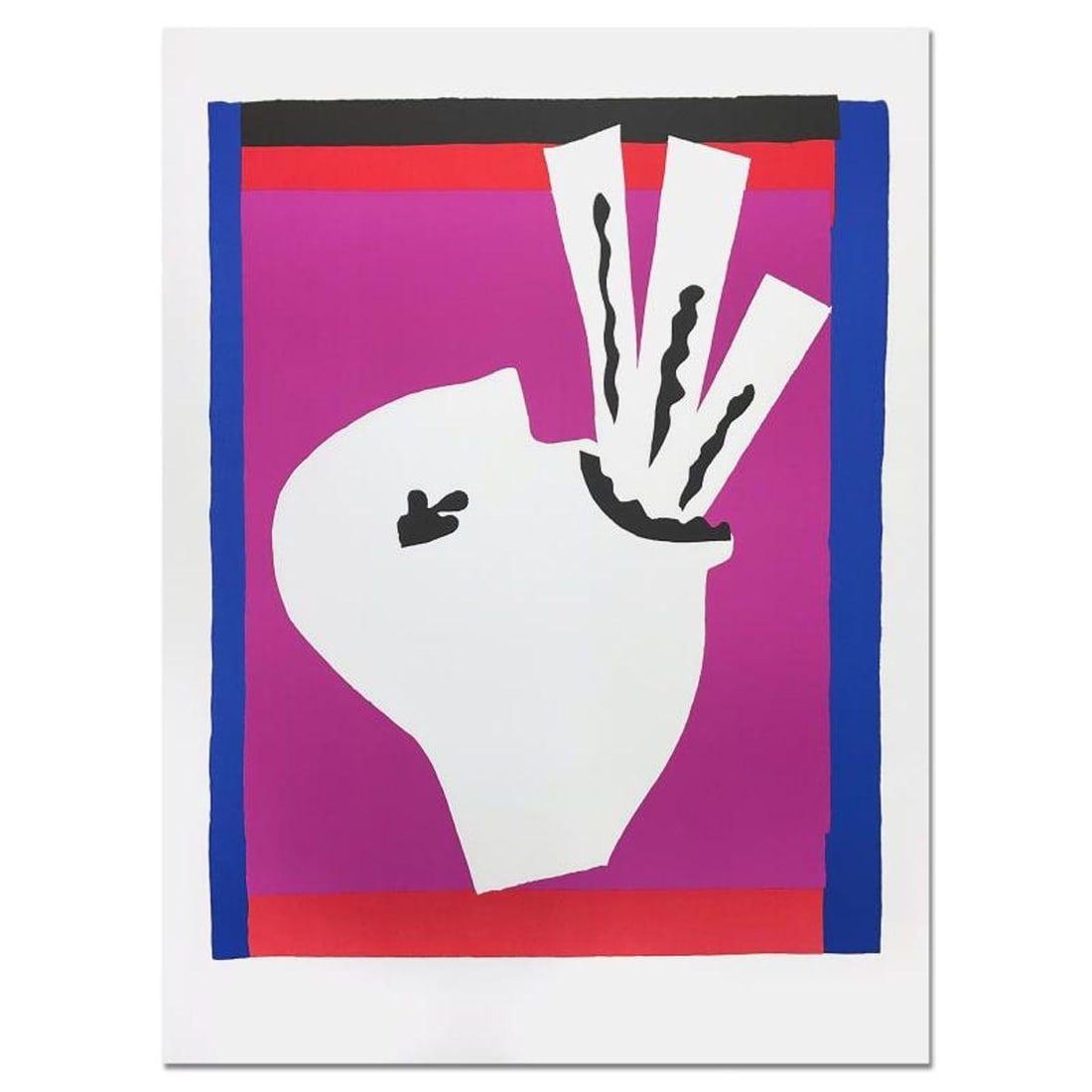 Henri Matisse 1869-1954 (After), "L'Avaleur de Sabres (The Sword Swallower)" Limited Edition: L'Avaleur de Sabres (The Sword Swallower) is a limited edition lithograph by Henri Matisse (1869-1954). This piece comes from an edition of 200 authorized by the Matisse Estate; the edition number is